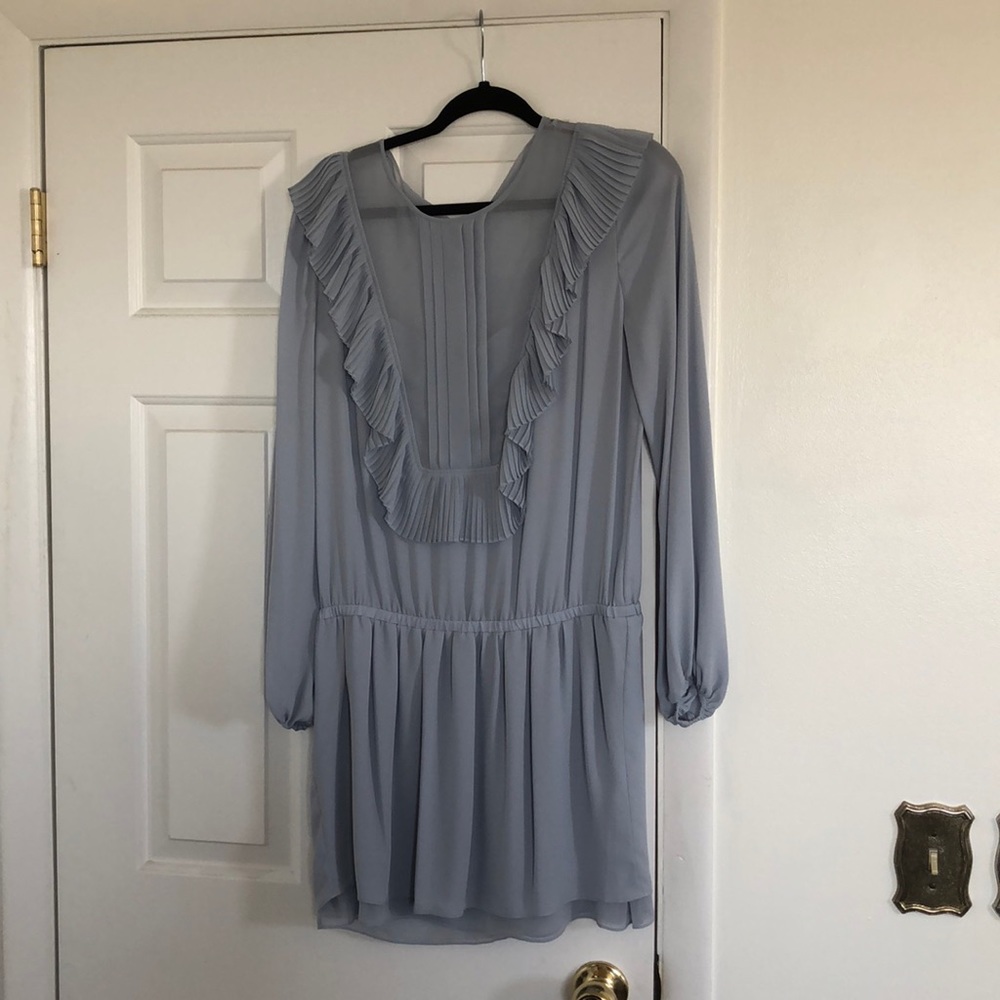 Baby blue blouse dress